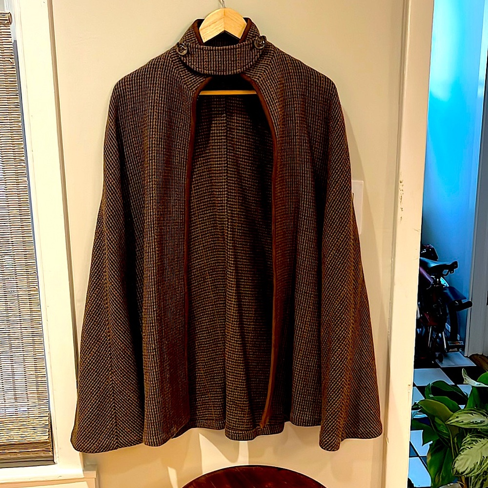 Classic RL Wool Cape